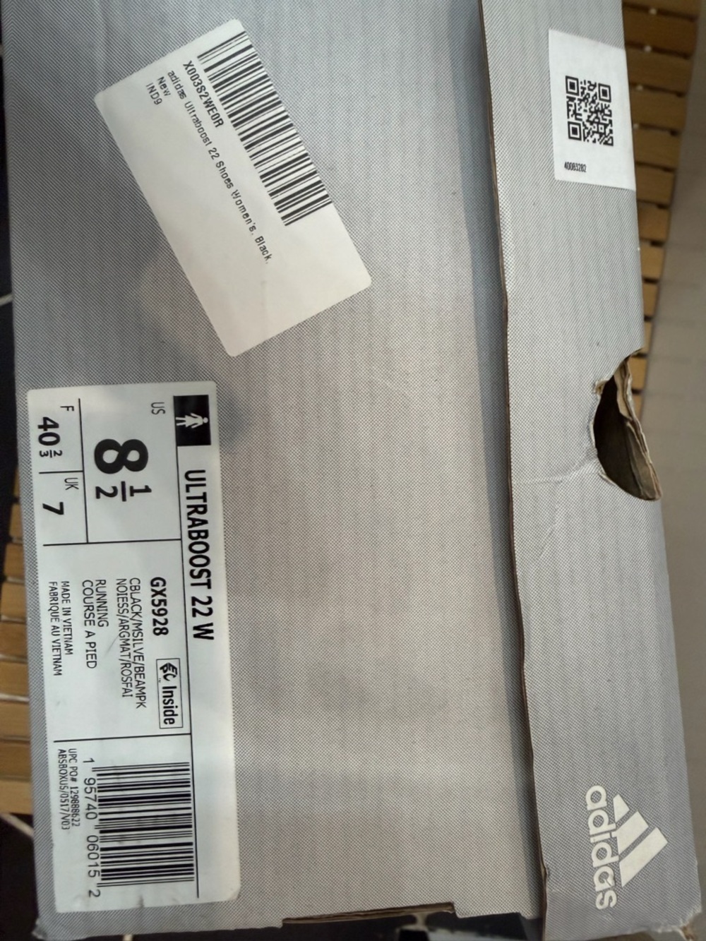 adidas Black Sneakers with Pink and Gray Accents - Picture 7 of 7